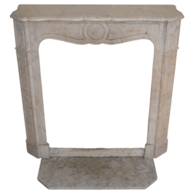 White marble front fireplace No. 3514
