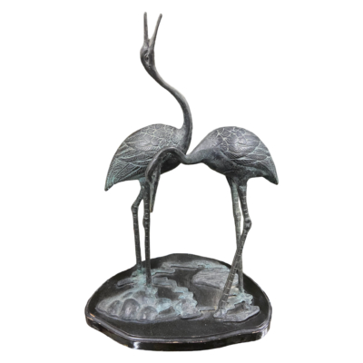 Bronze statue cranes No. 4247