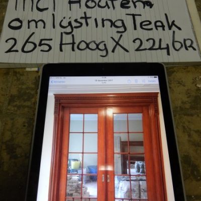 Beautiful teak wood doors with frame No. 2333