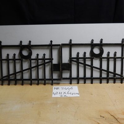 two cast iron fencing No. 2446