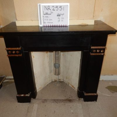 Black marble fireplace No. 2551 2 pieces