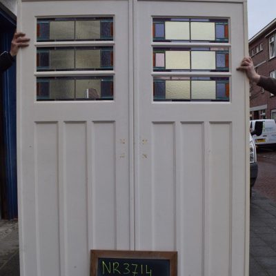 stained glass sliding doors