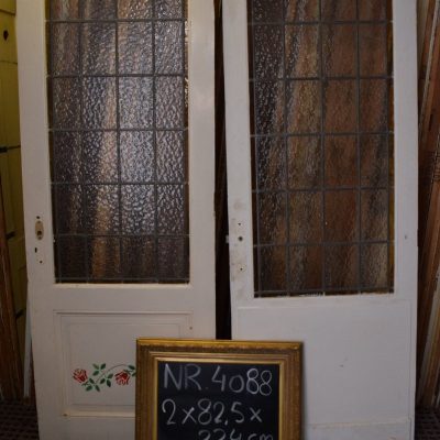 Stained glass doors