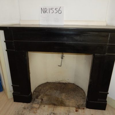 Black marble corner fireplace No. 1556