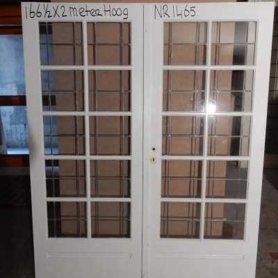 White Door with Stained Glass - No. 1465