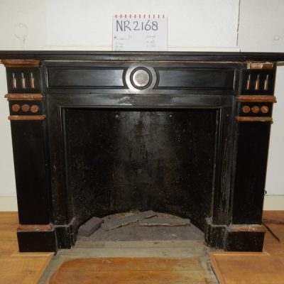 2 Black Marble Fireplaces ( set ) No. 2168