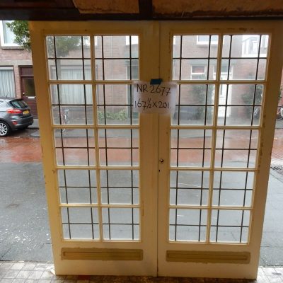 Stained glass sliding doors No. 2677