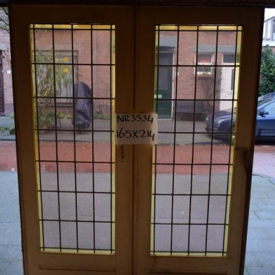 Stained glass sliding doors No. 3534