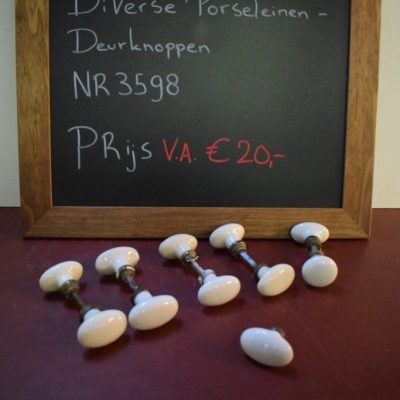Porcelain Door Knobs No. 3598