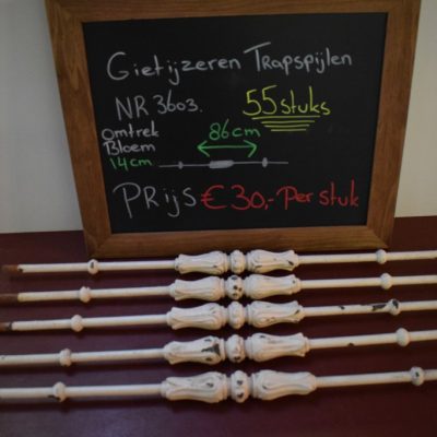 Cast iron stair rail No. 3603