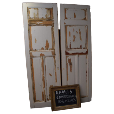 2 high panel doors No. 4416