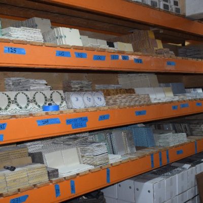 Large stock of antique tiles
