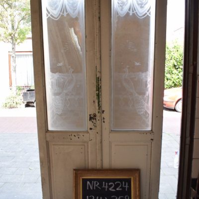 Portal doors with etched glass No. 4224