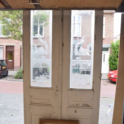 Portal doors with etched glass No. 4230