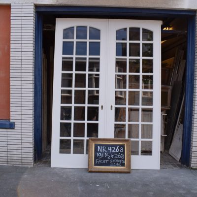 Sliding doors with faceted glass No. 4268