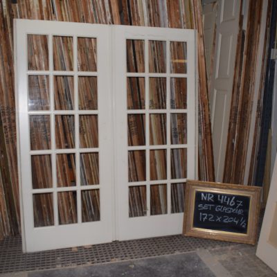 White Glass Doors Set - No. 4467