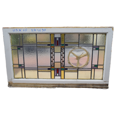 Stained glass window 113 cm x 66 cm No. 4690