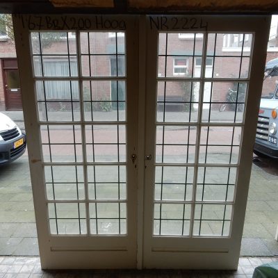 White Door with Stained Glass by (167x 200cm) - No. 2224