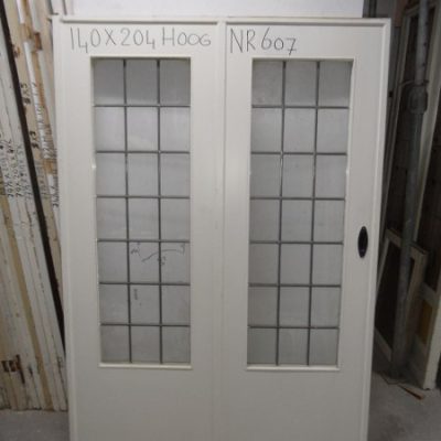 Stained glass sliding door No. 607