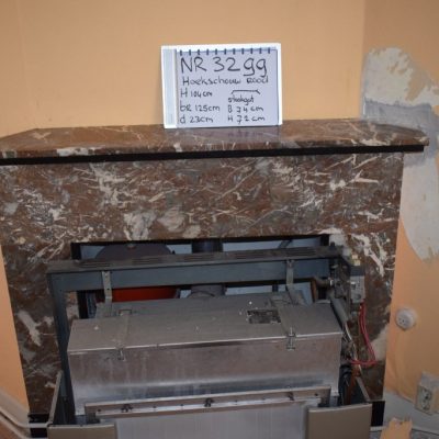 Marble corner fireplace No. 3299