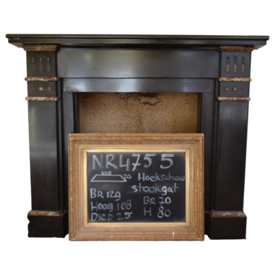 Restored Marble Corner Fireplace - 129x108x25 - No. 4755