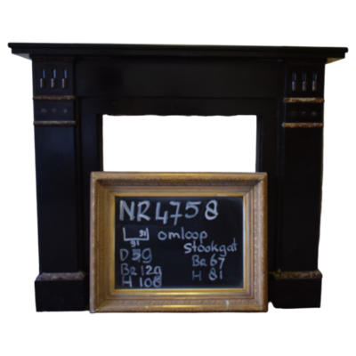 Restored Marble Fireplace - orbiting Fuel Hole - 129x108x59 - No. 4758