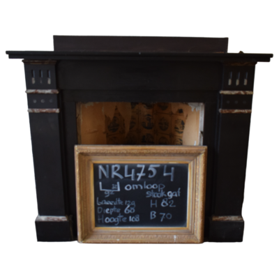 Restored Marble Fireplace - orbiting Fuel Hole - 129x60x108 - No. 4754