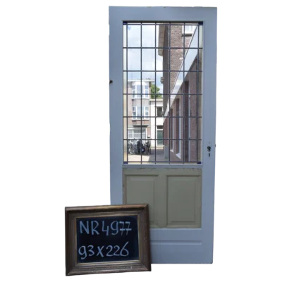 Stylish Stained Glass Door 93x226 cm - No. 4977