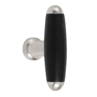 solid furniture knob Timeless 1932M solid matte nickel/ebony