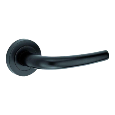 Door handle on rosette Anna matte black