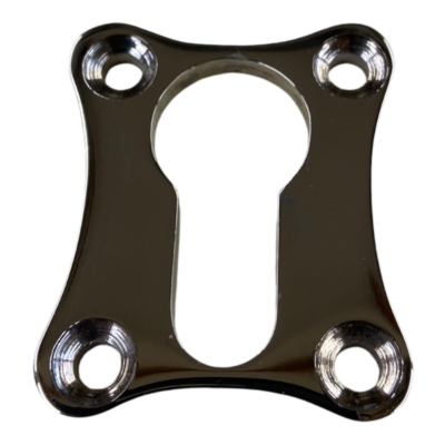 Cylinder rosette solid brass polished nickel