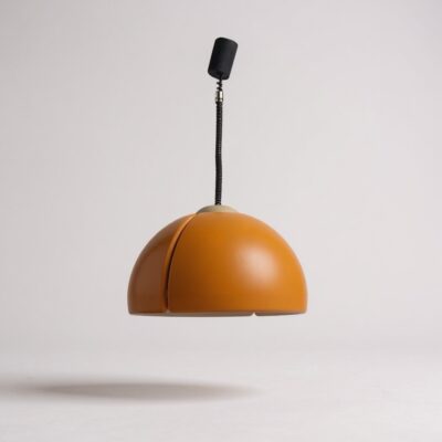 Vintage Swiss Space Age Pendant Lamp by Temde