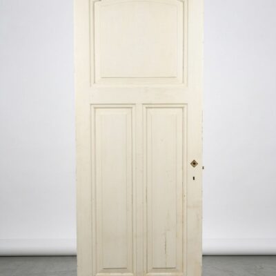 7 Antieke Drievlaks Paneeldeur met Dubbel Onderpaneel | 85 x 230 Nr 4967