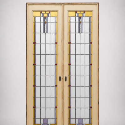 Stained glass sliding doors