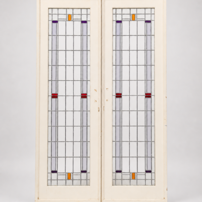 Stained glass sliding doors