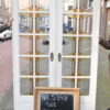 Stained glass sliding doors