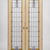 Stained glass sliding doors